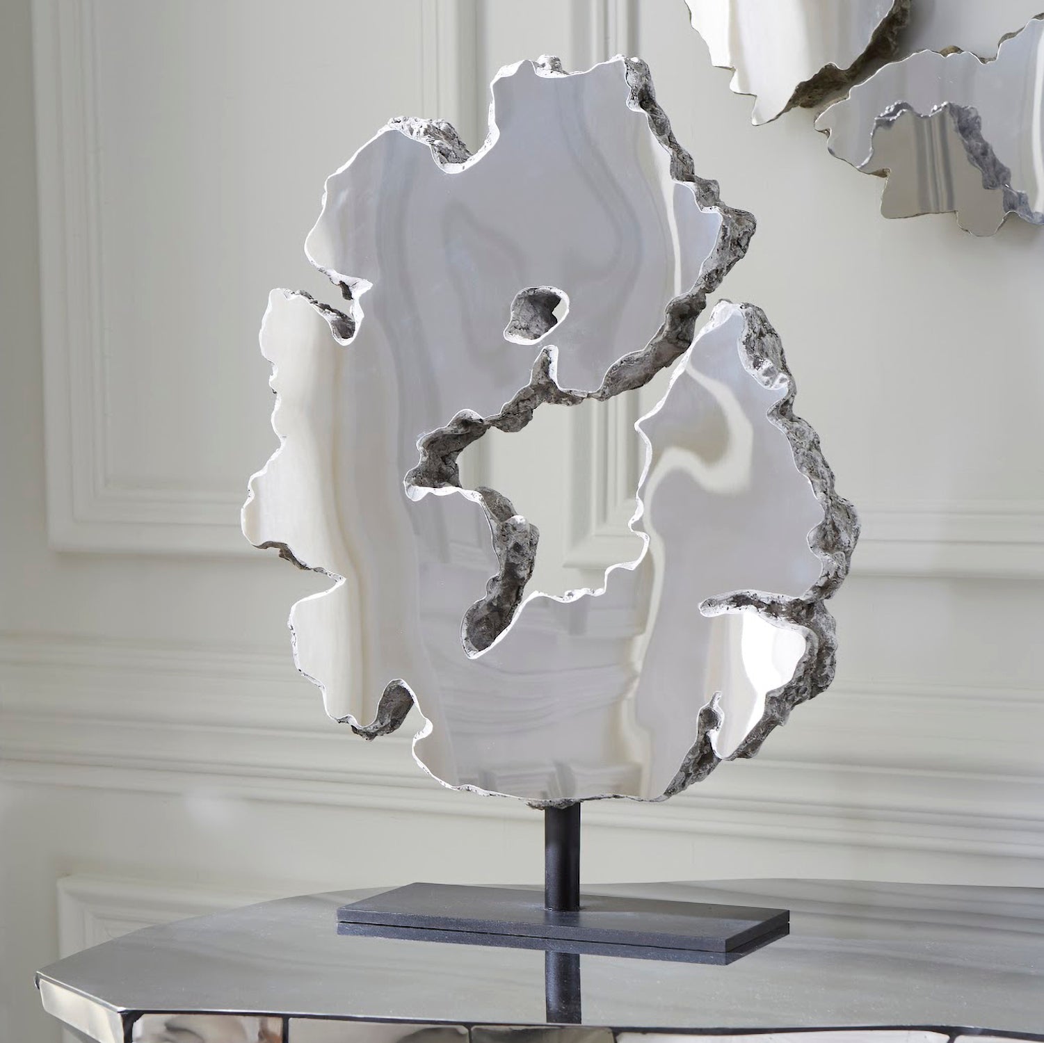 Phillips Collection Lava Slice Sculpture on Stand