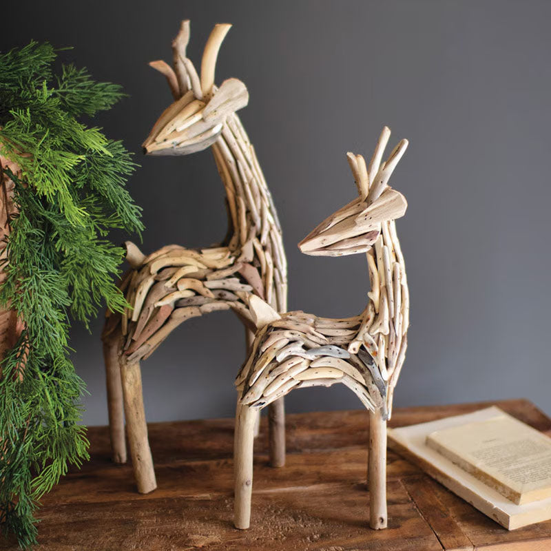 Driftwood Reindeer Set of 2