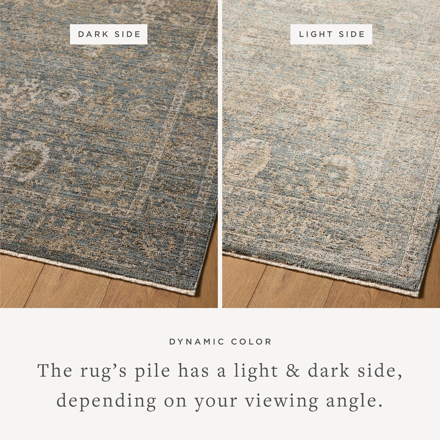 Loloi Priscilla Blue/Sand Power Loomed Rug