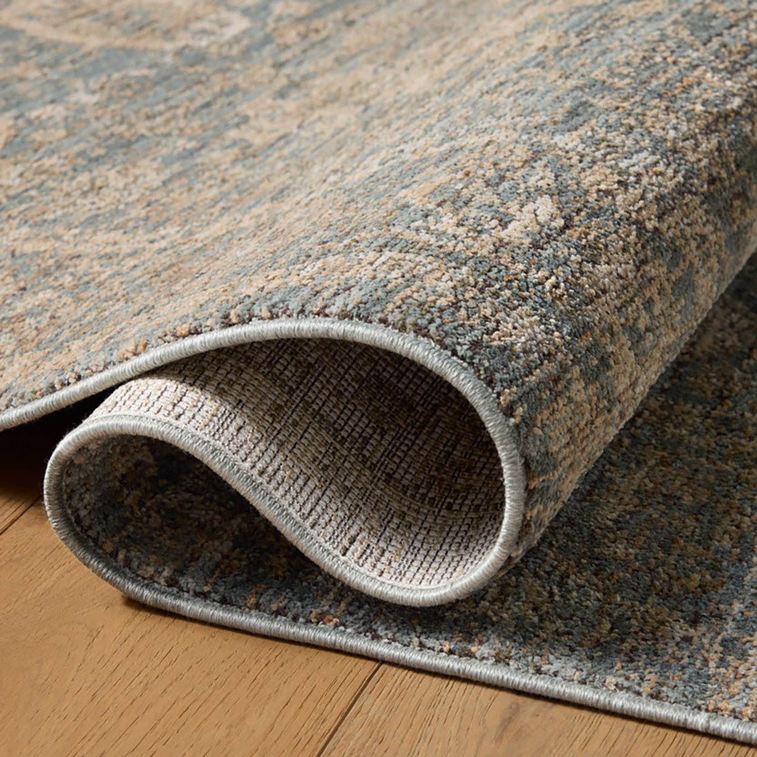 Loloi Priscilla Blue/Sand Power Loomed Rug