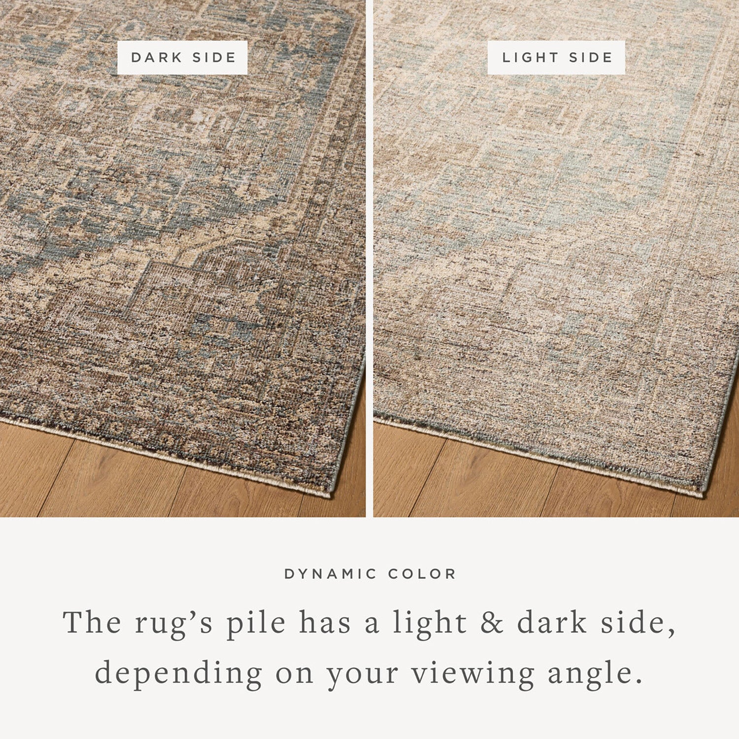 Loloi Priscilla Blue/Bark Power Loomed Rug