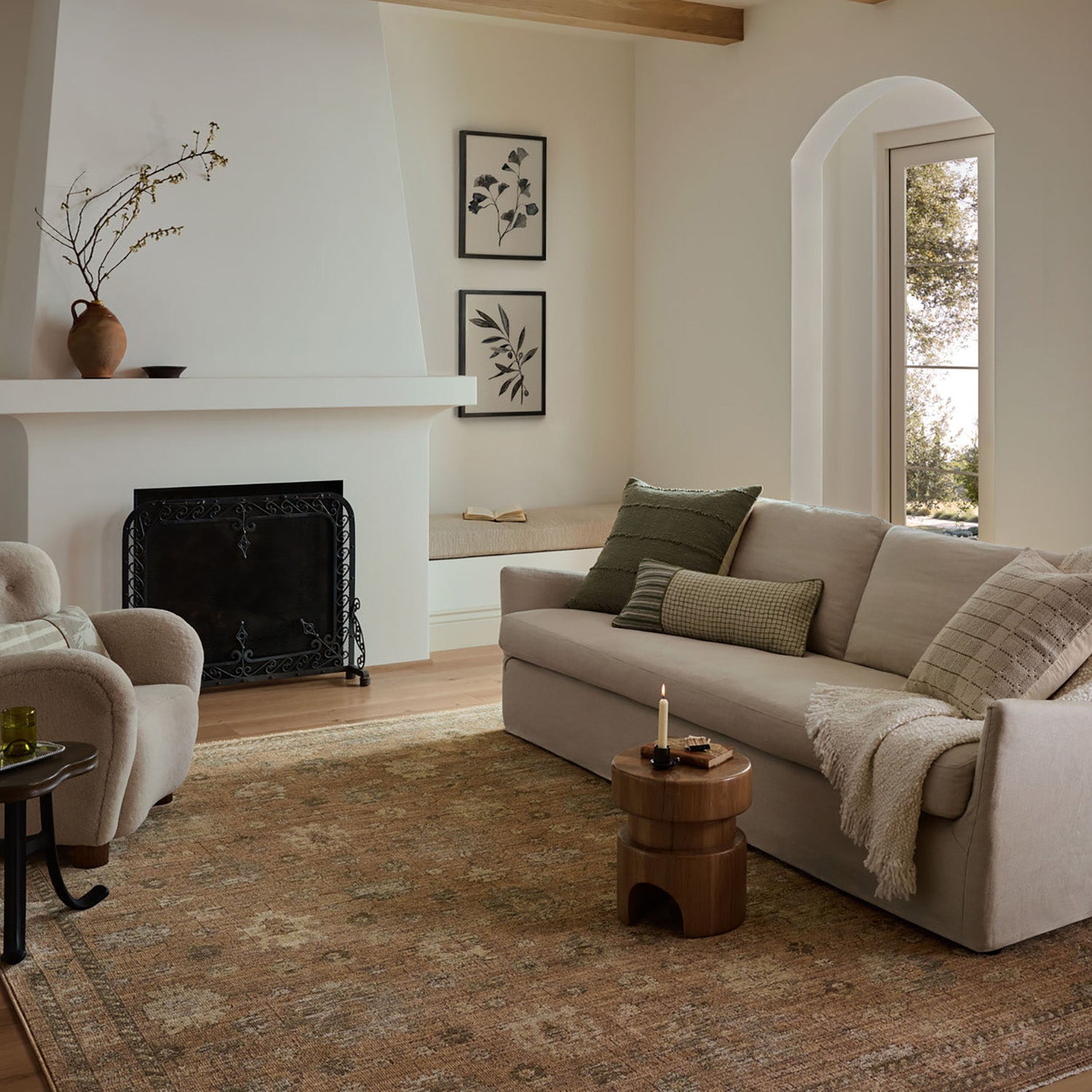 Loloi Priscilla Blush/Multi Power Loomed Rug