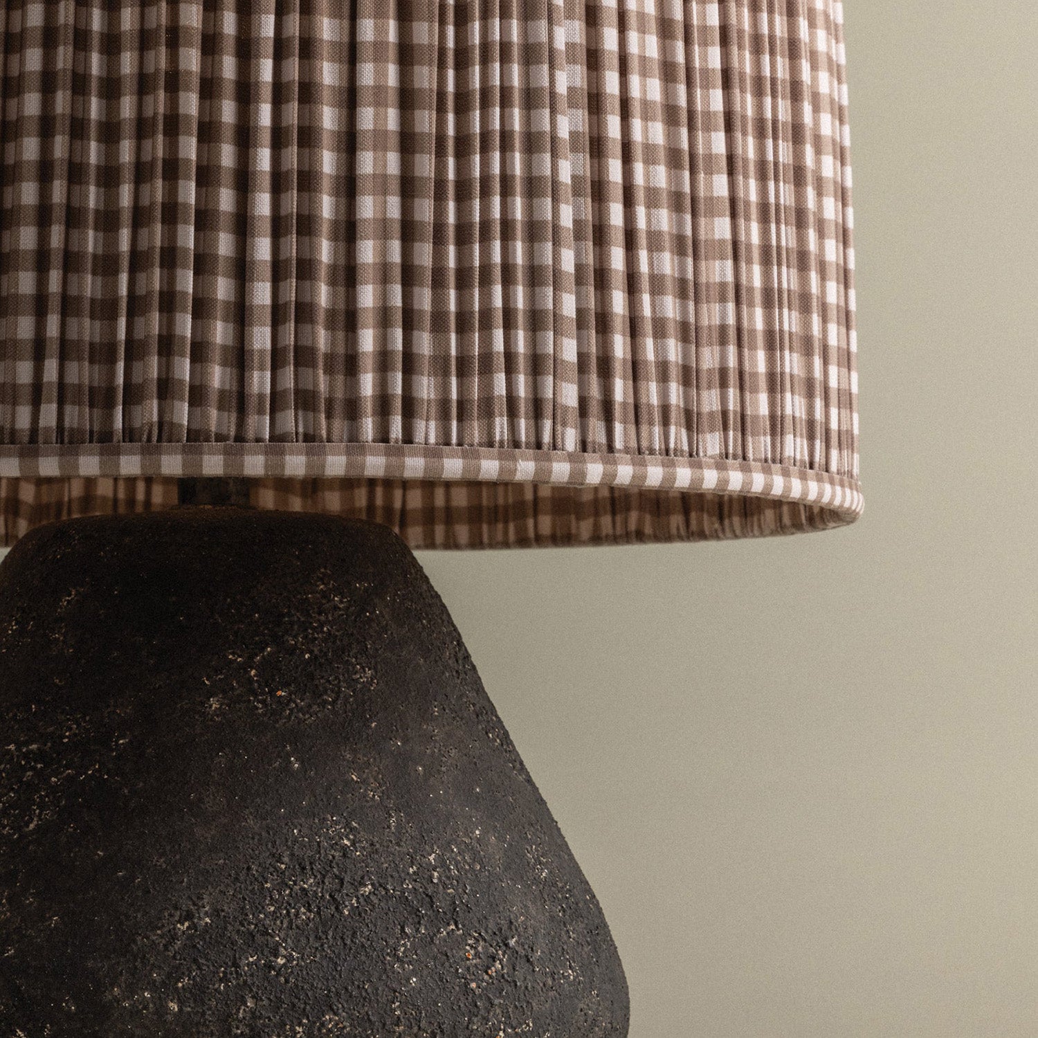 Troy Lighting Artifact Gingham Brown Table Lamp