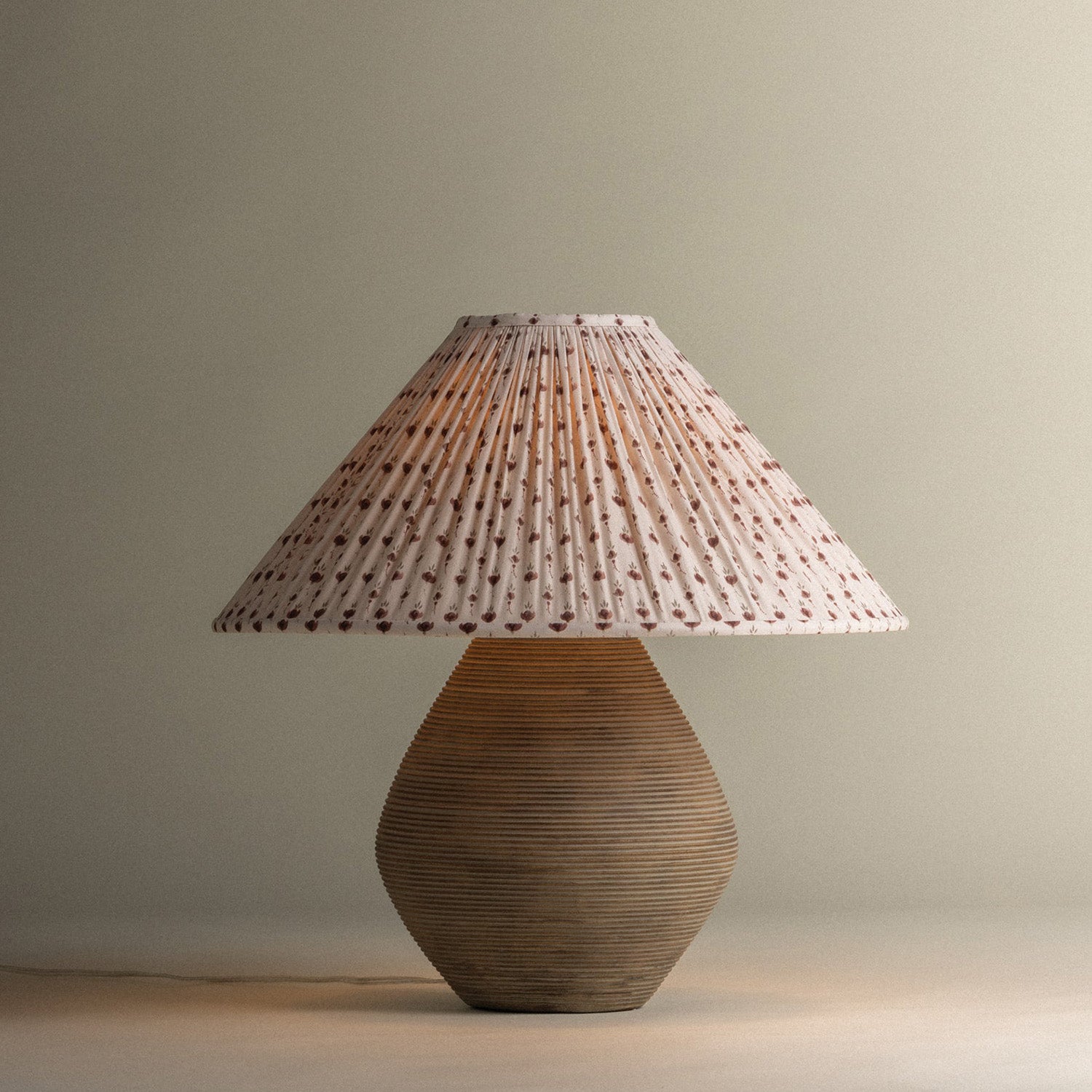 Troy Lighting Calabria Primrose Red Small Table Lamp