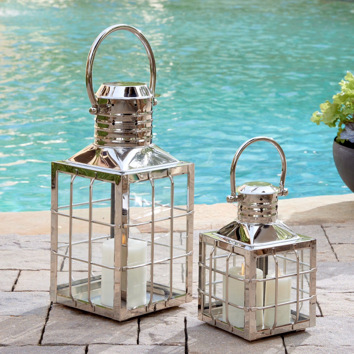 Napa Home & Garden Nantucket Outdoor Lantern - Thumbnail 2