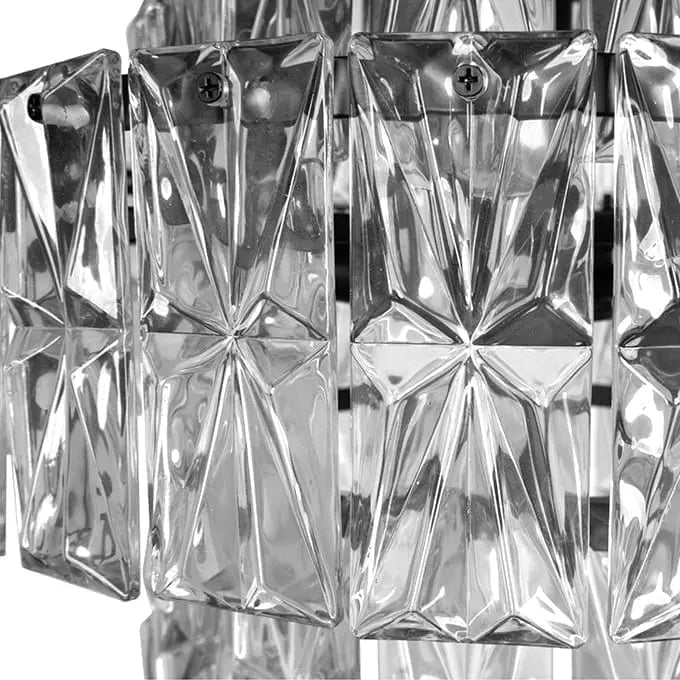 Noir Nuuk Chandelier, crafted from metal and glass