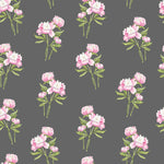 Mitchell Black Peony Bouquet Wallpaper