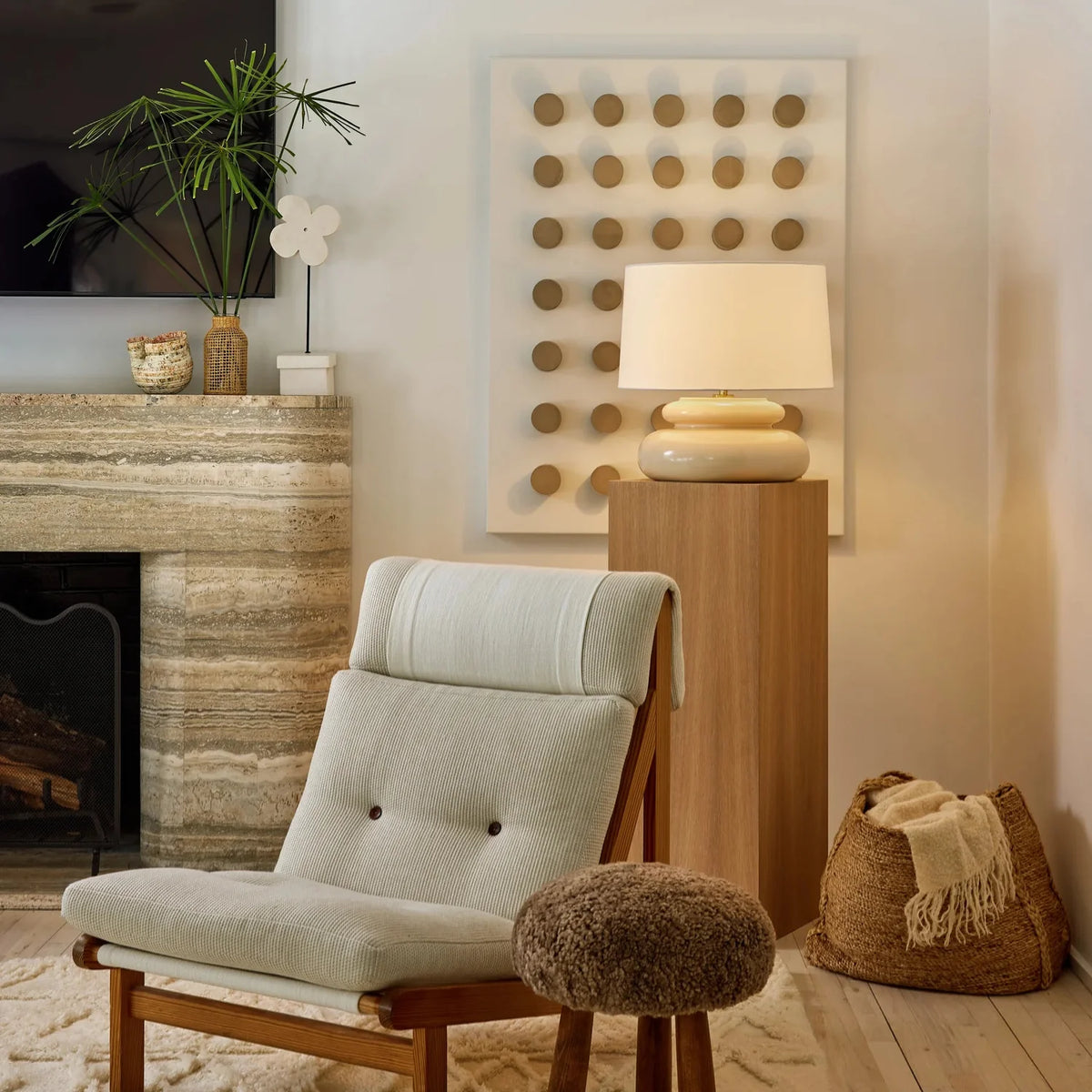 Hilary Matt x Mitzi Pia Butter Table Lamp