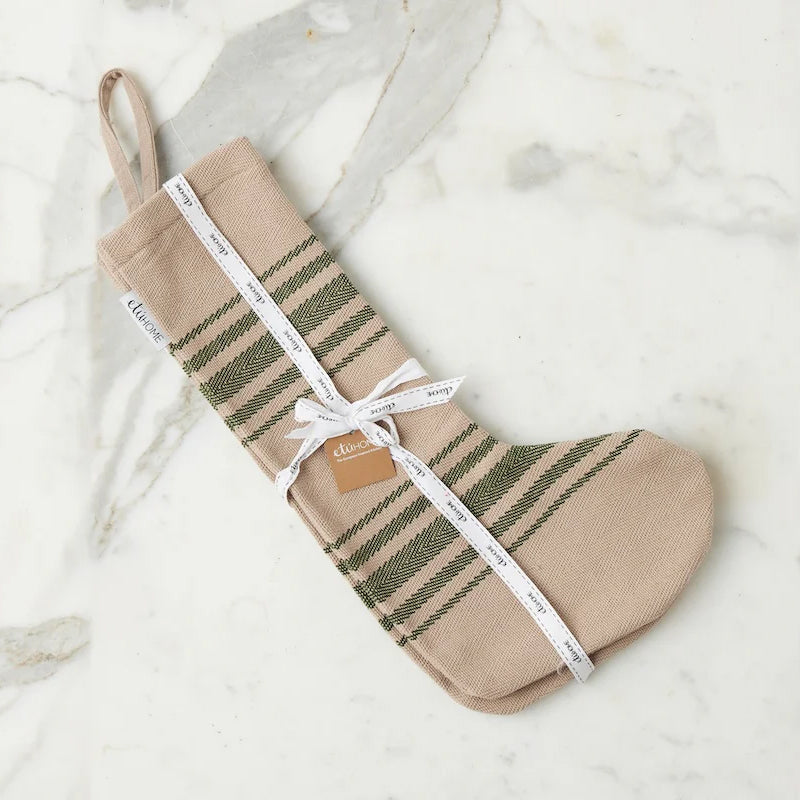 Etu Home Vintage Stripe Holiday Stocking