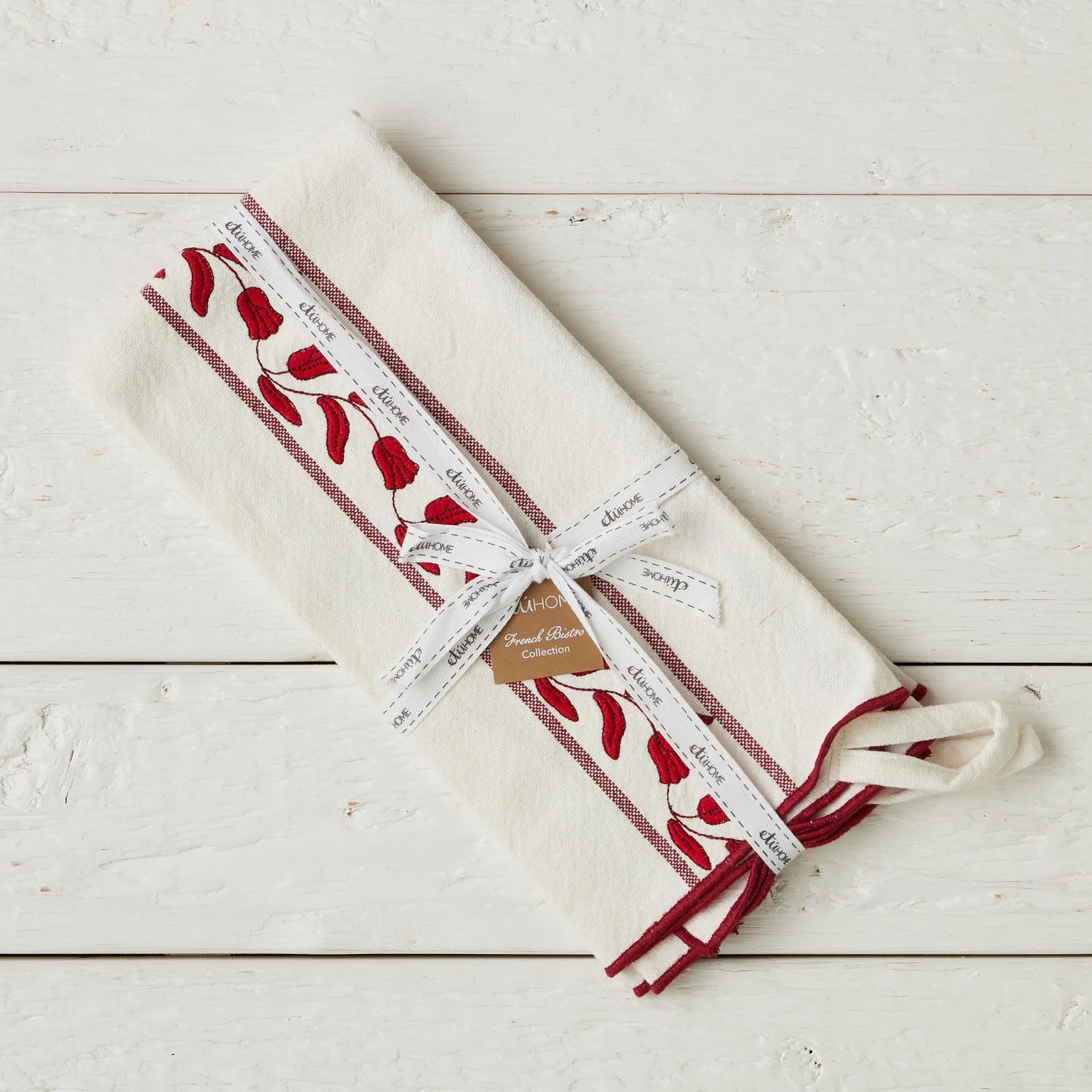 Etu Home Tulip Kitchen Tea Towel Set of 4