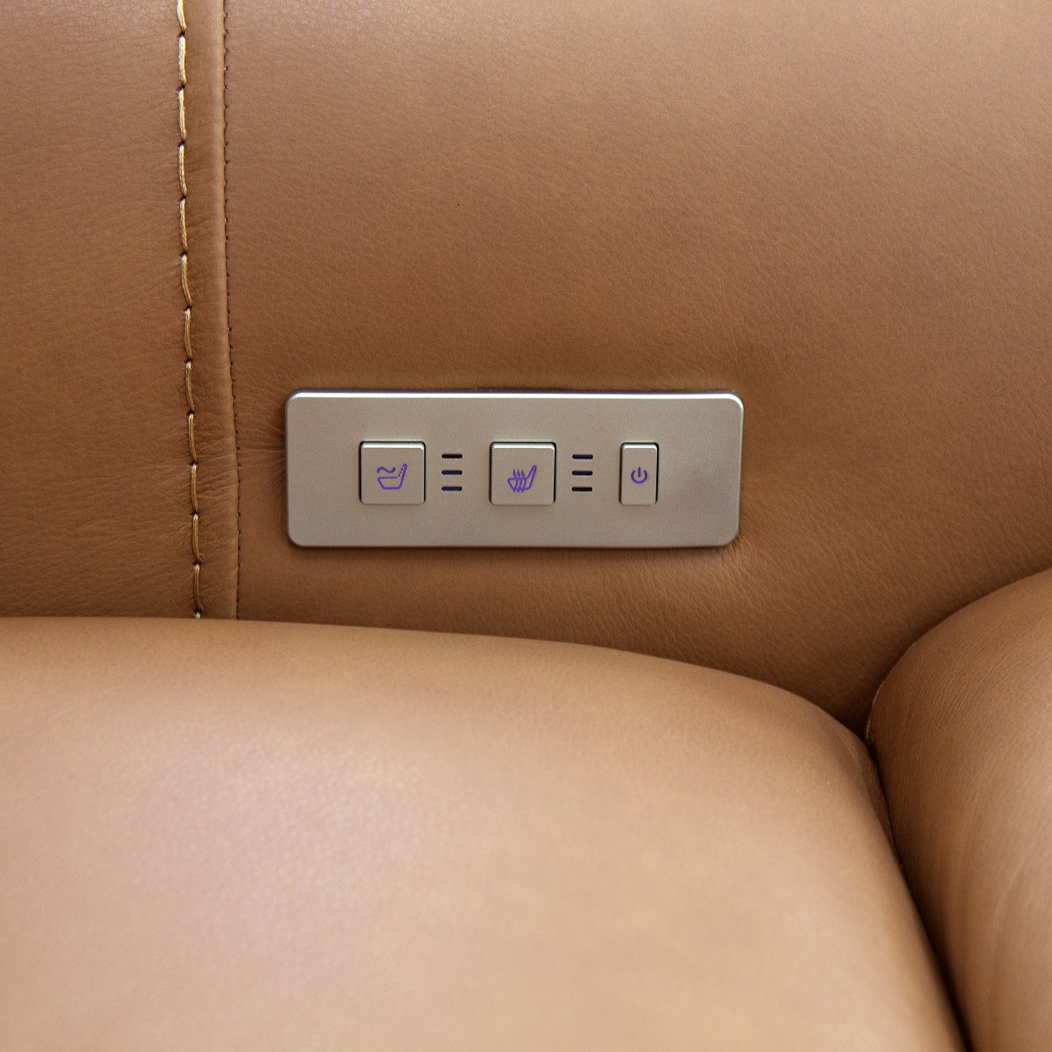 Hooker Furniture Lyra Sahara Havana Lift Chair with Power Recline, Headrest and Lumbar