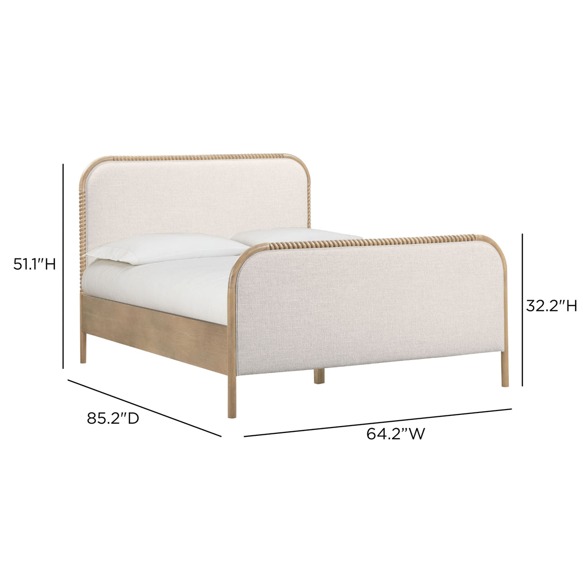 TOV Furniture Hatia Natural Basketweave Panel Bed