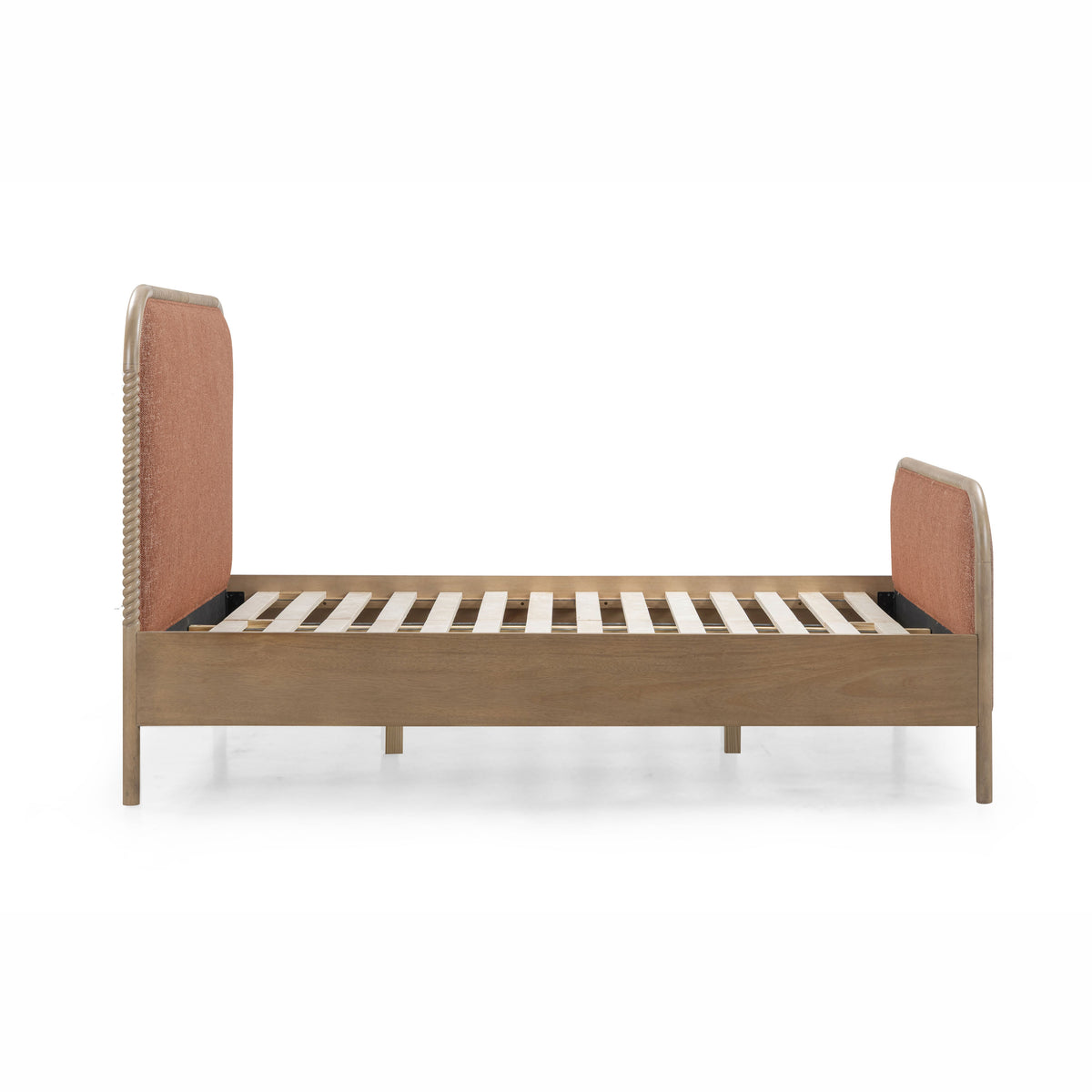 TOV Furniture Hatia Sienna Red Basketweave Panel Bed