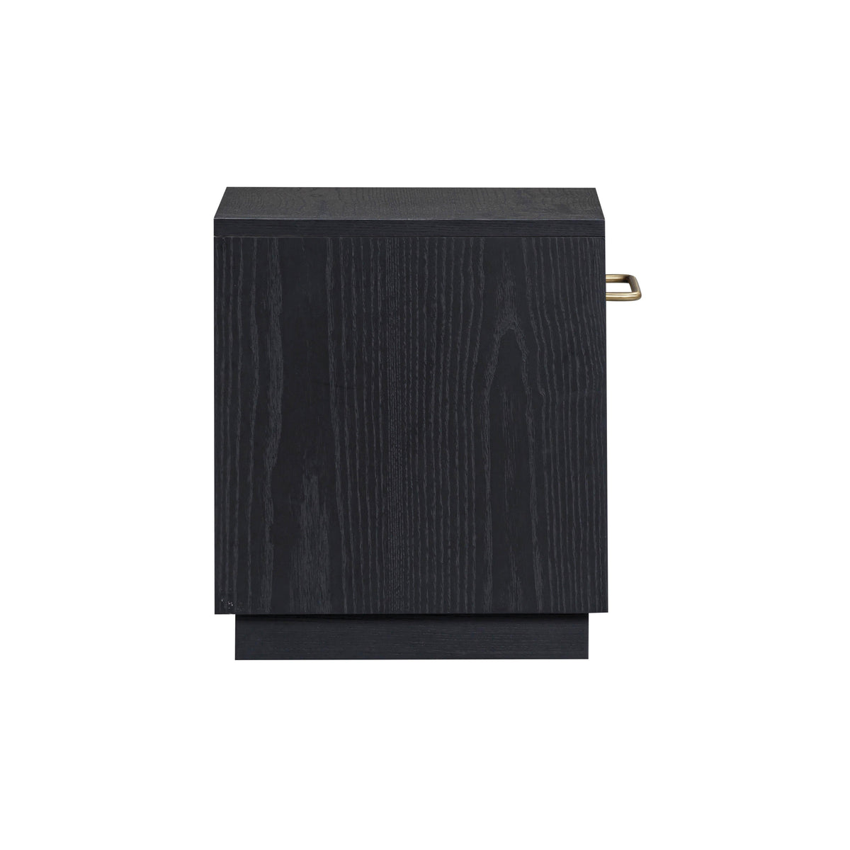 TOV Furniture Marlow Black Wood Nightstand With Drawer