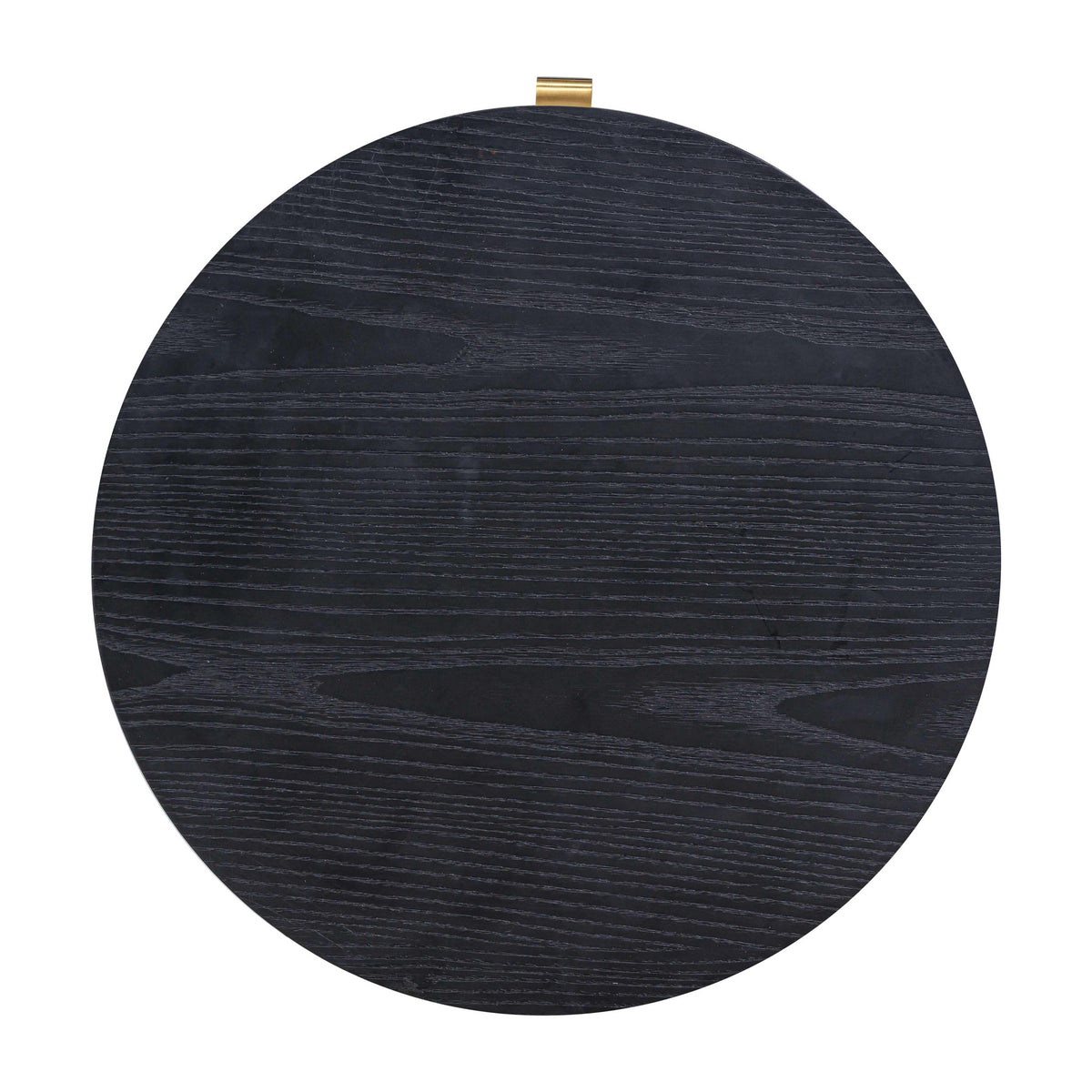 TOV Furniture Marlow Black Wood Round Nightstand With Drawer