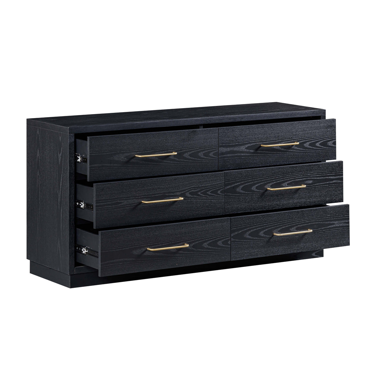 TOV Furniture Marlow Black 6-Drawer Wood Dresser
