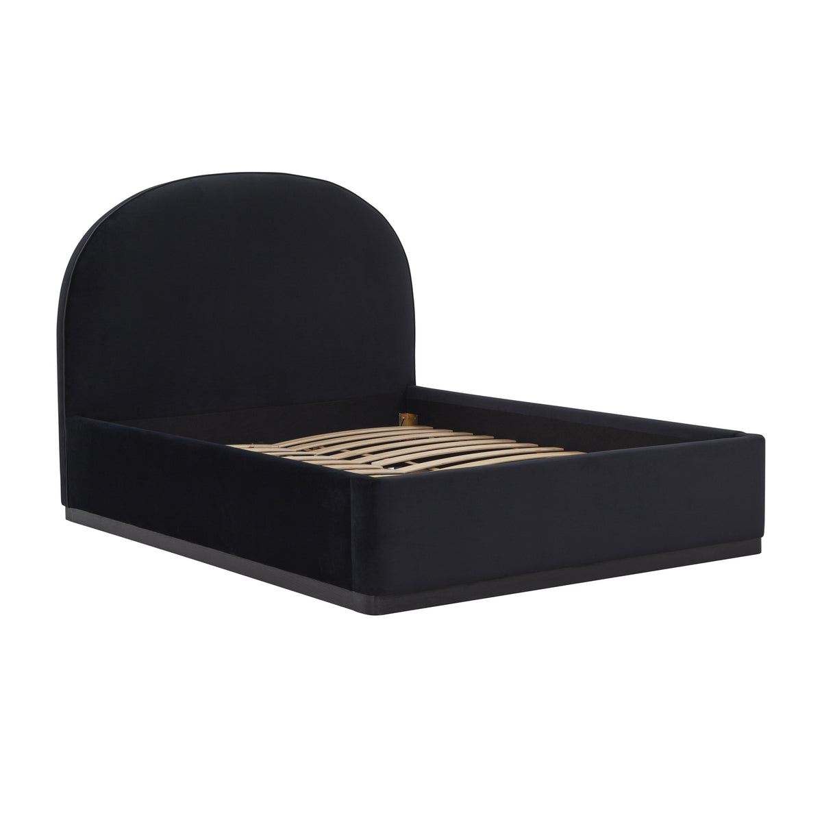TOV Furniture Marlow Black Performance Velvet Bed