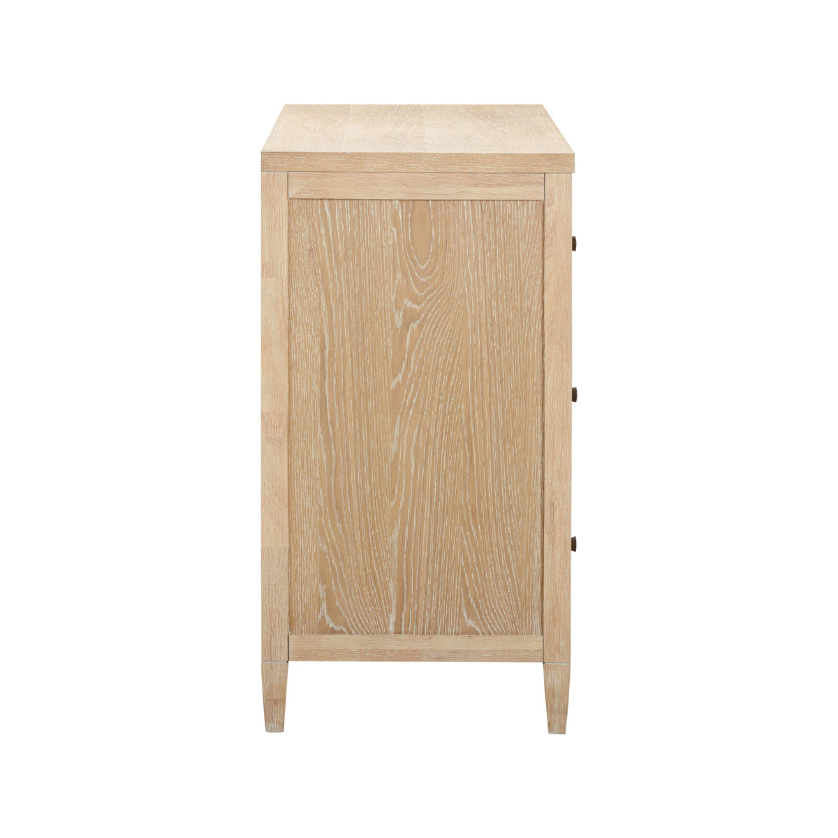 TOV Furniture Bristol Park Whitewashed Oak Wood 6-Drawer Dresser