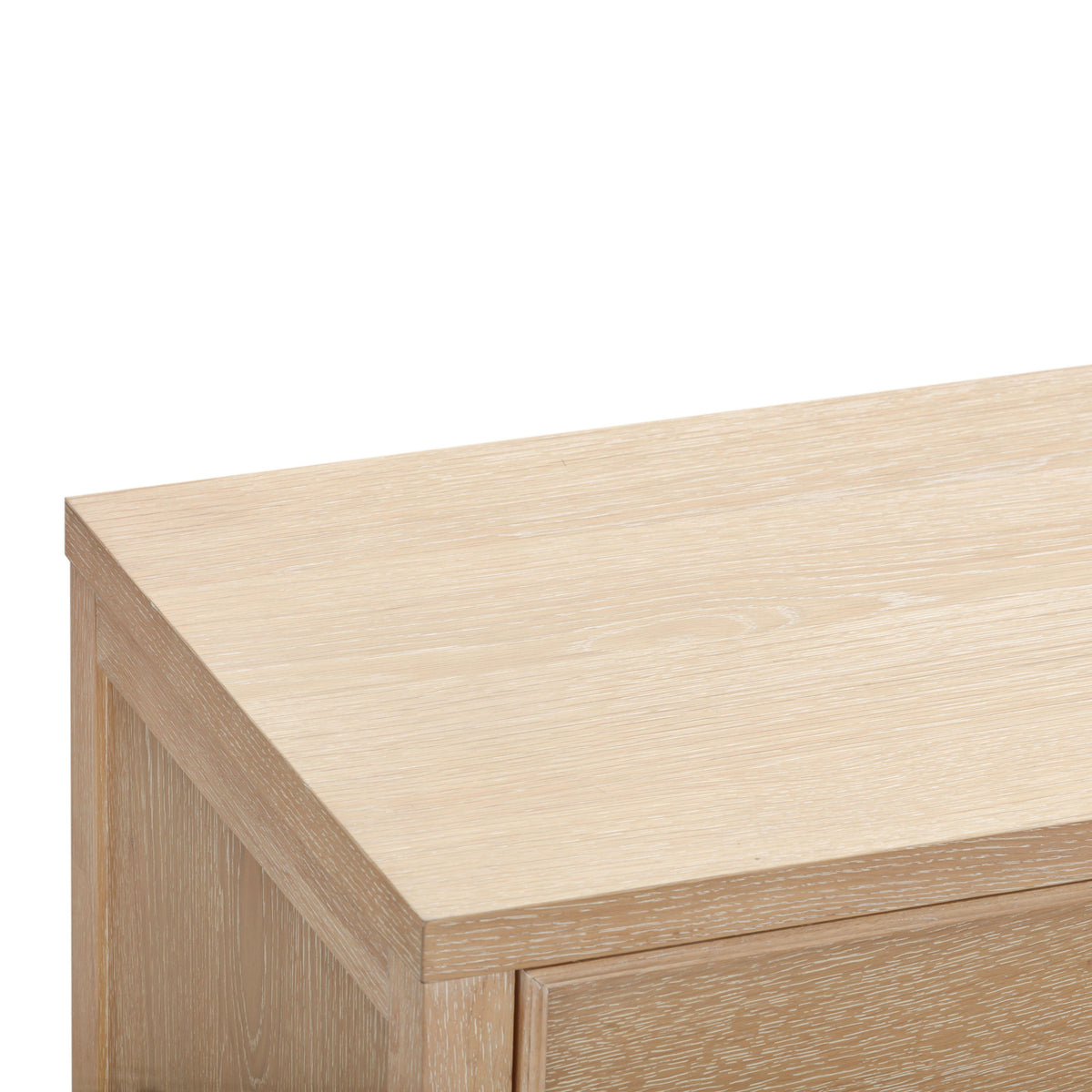 TOV Furniture Bristol Park Whitewashed Oak Wood 6-Drawer Dresser