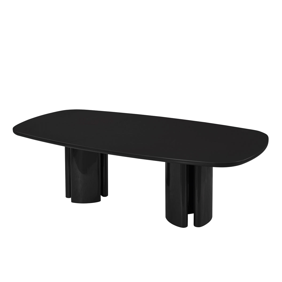 TOV Furniture Zola Black Lacquer Oval Dining Table