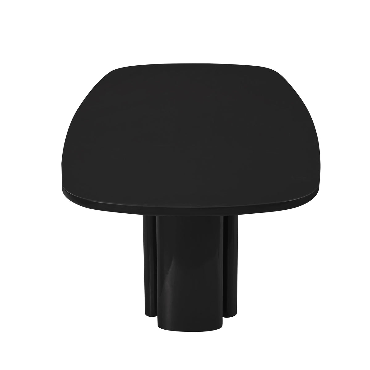 TOV Furniture Zola Black Lacquer Oval Dining Table