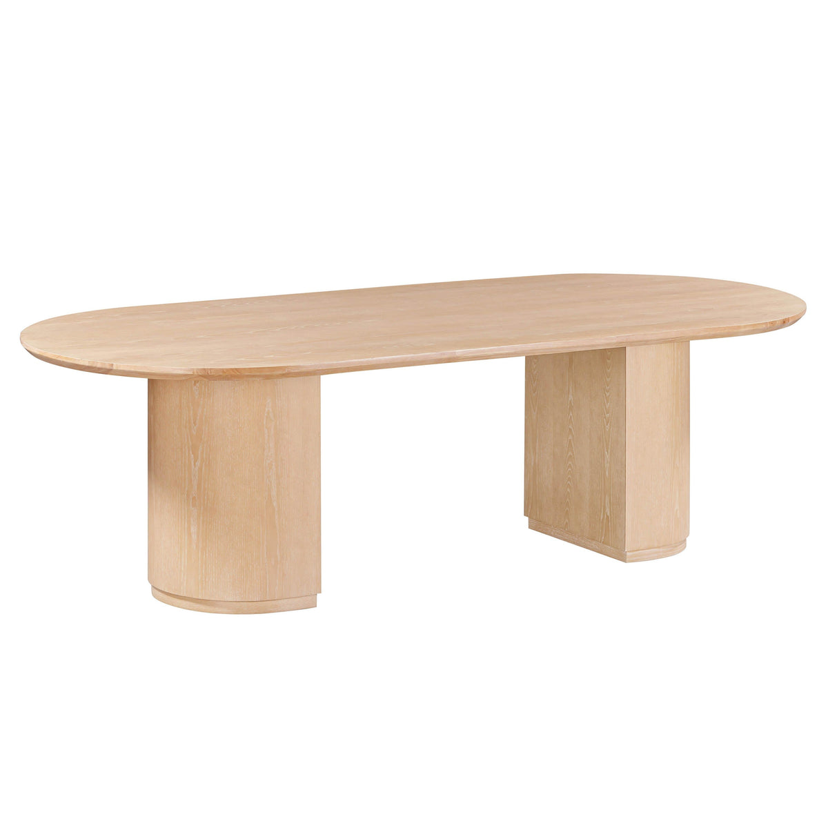 TOV Furniture Marlow Natural Wood Oval Dining Table in natural acacia wood, primary product view