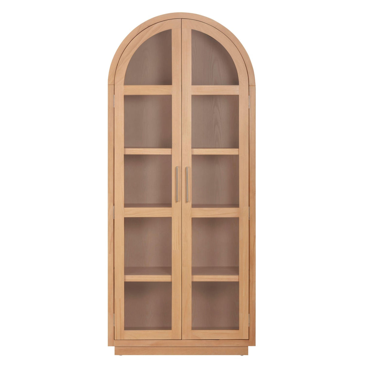 TOV Furniture Marlow Natural Wood Display Cabinet in natural acacia, primary product view