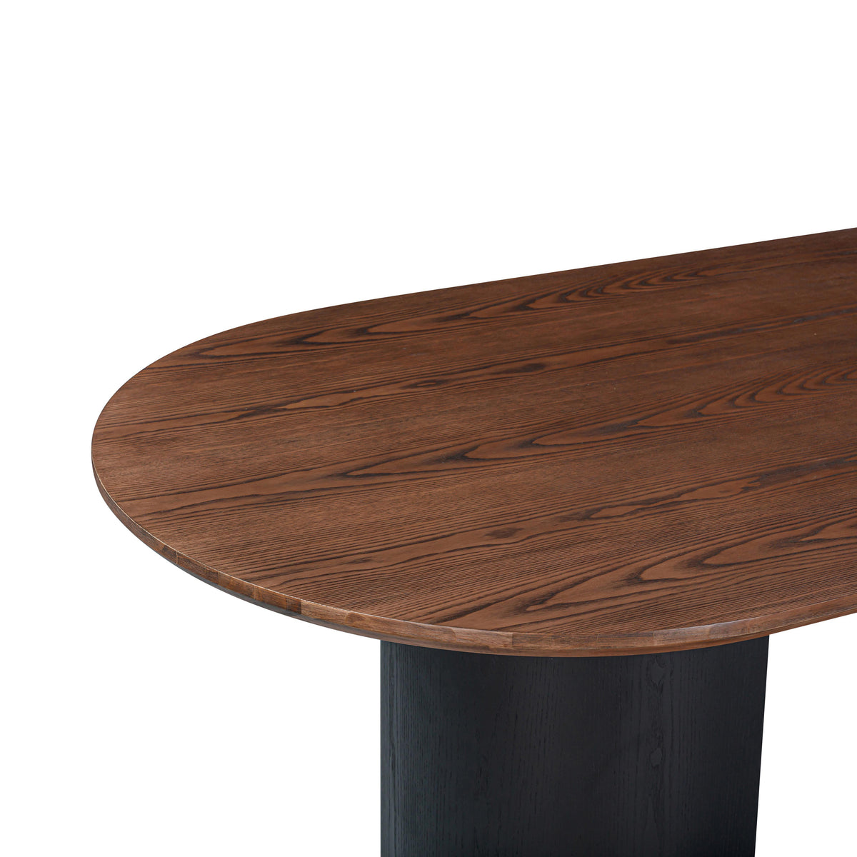 TOV Furniture Marlow Black Wood Oval Dining Table