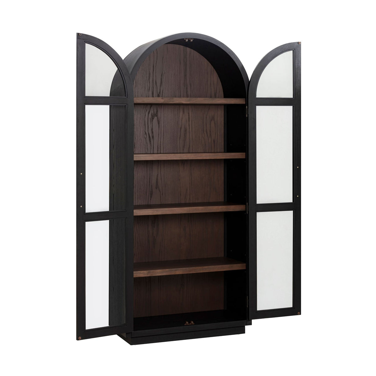TOV Furniture Marlow Black Wood Display Cabinet