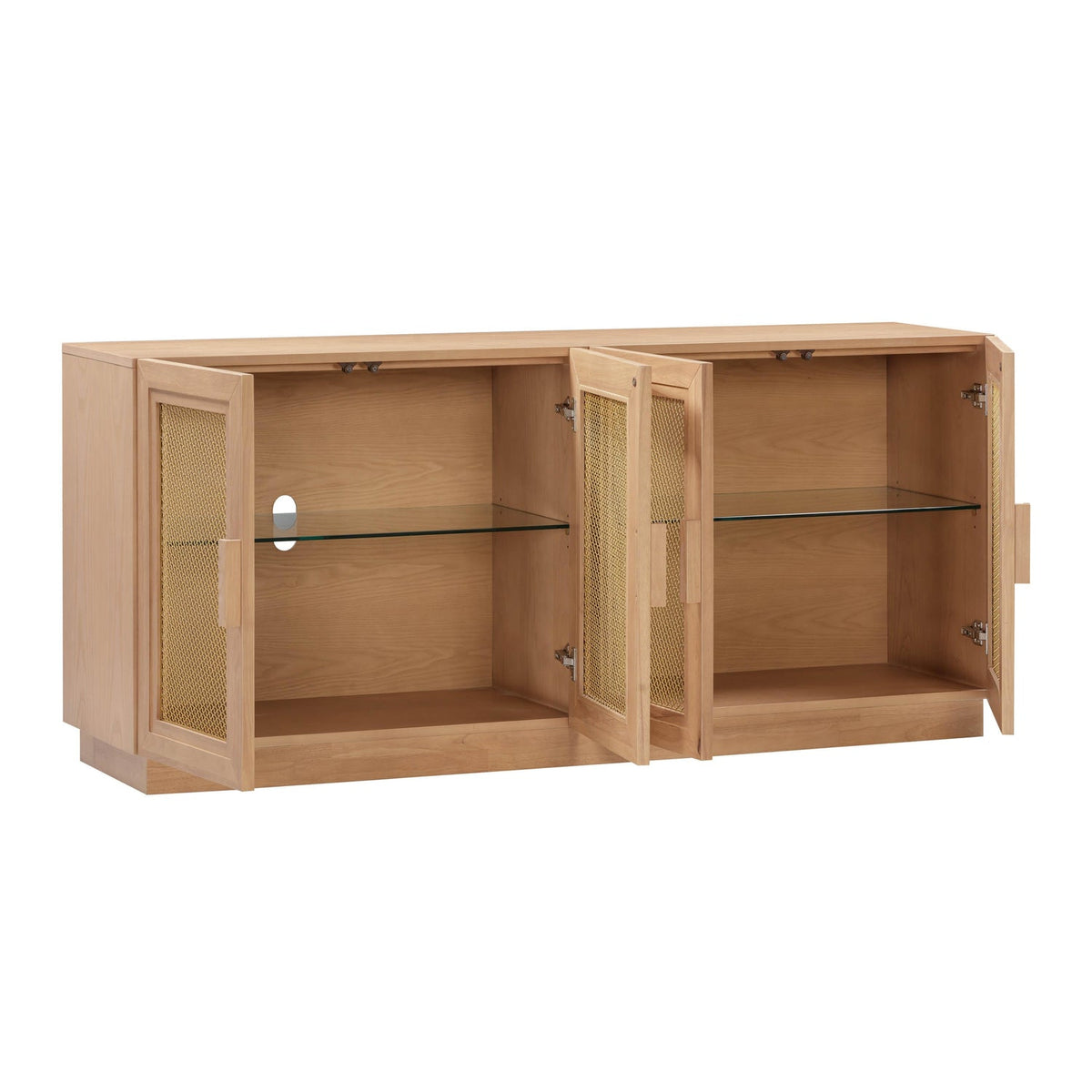 TOV Furniture Nolan Natural Wood Media Console