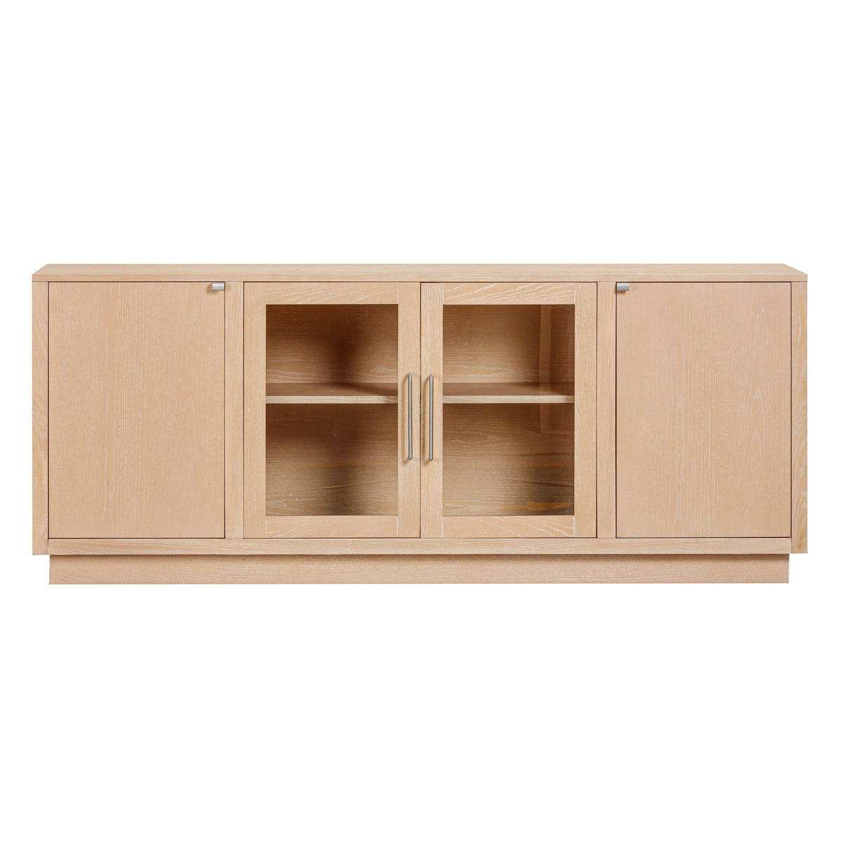 TOV Furniture Marlow Natural Wood Media Console in natural acacia wood, primary product view
