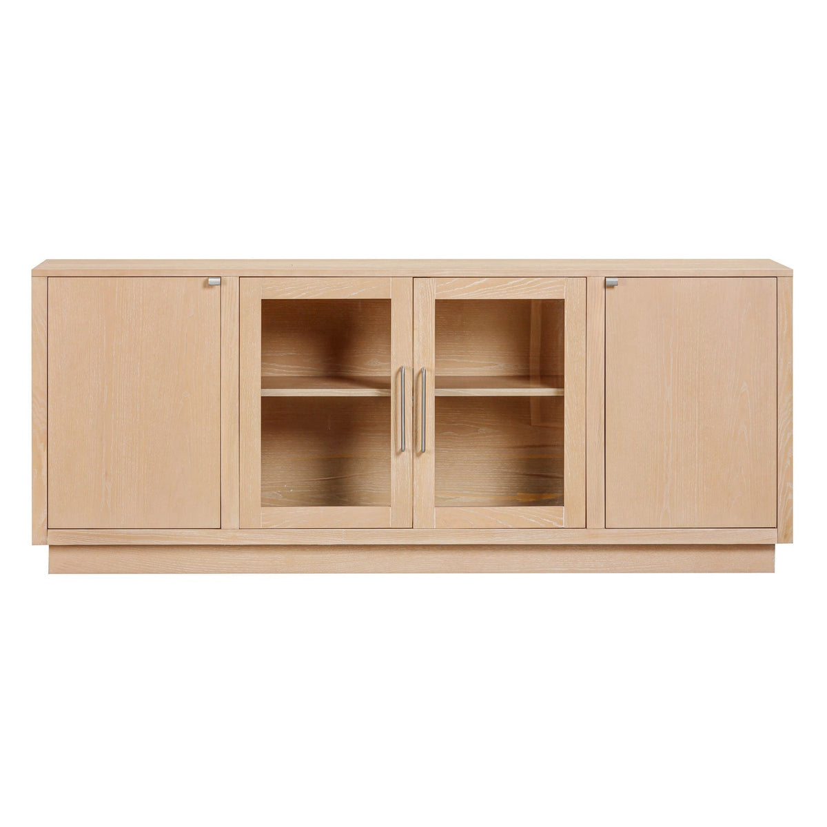 TOV Furniture Marlow Natural Wood Media Console in natural acacia wood, primary product view
