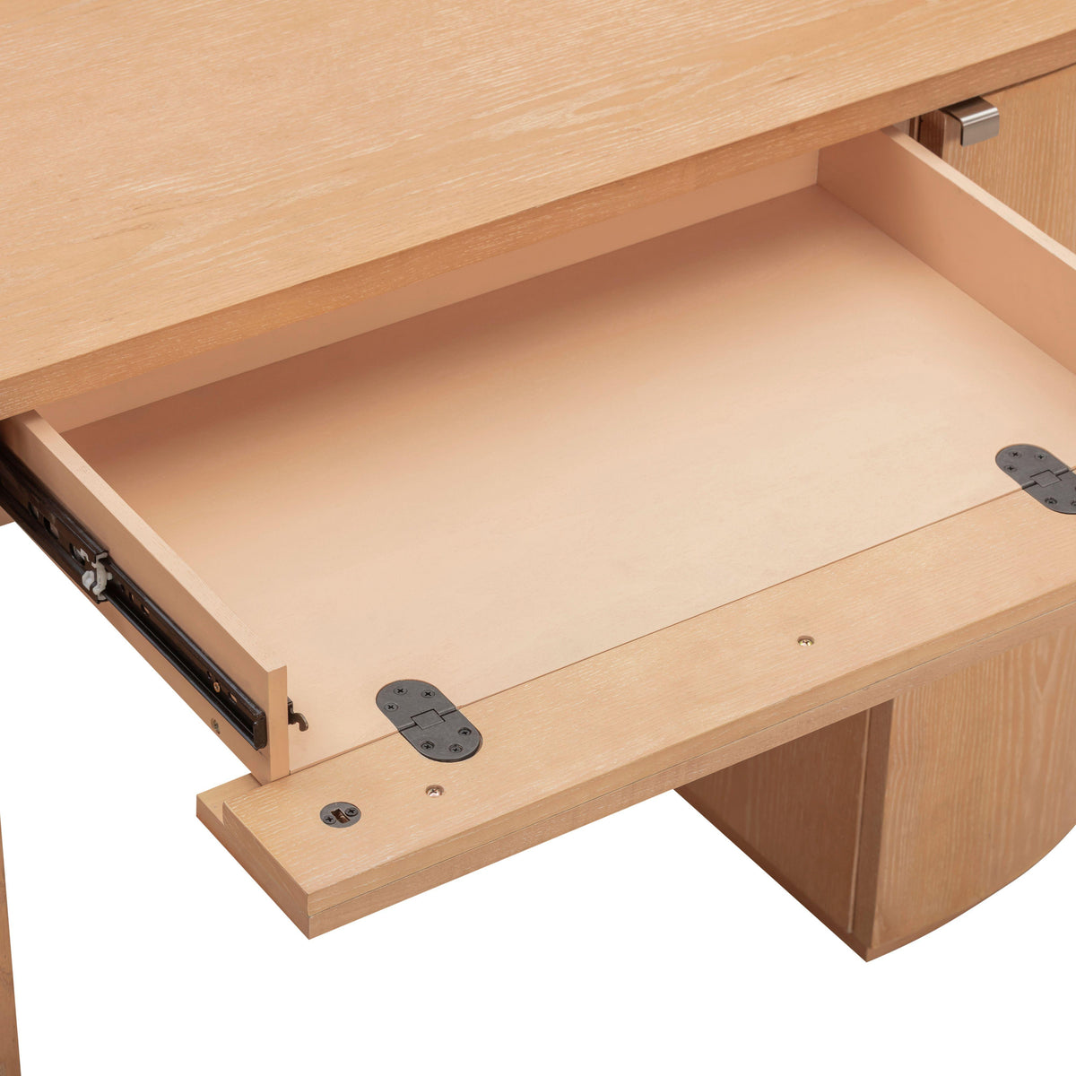 TOV Furniture Marlow Natural Wood Executive Desk With Storage