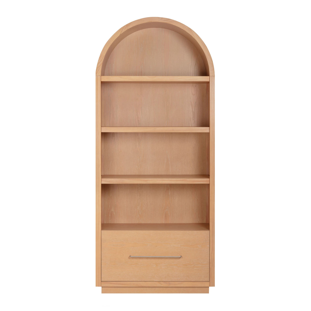 TOV Furniture Marlow Natural Wood Bookcase With File Drawer