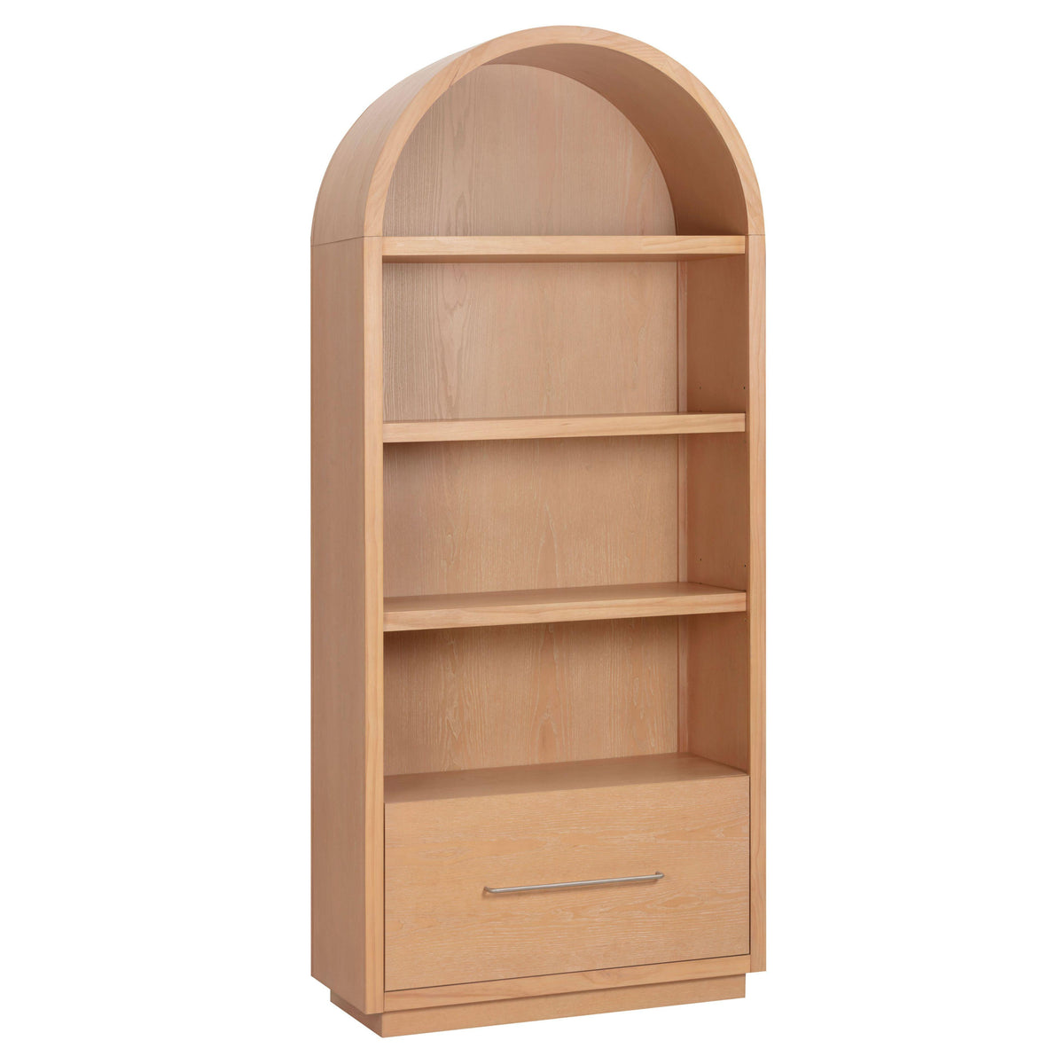 TOV Furniture Marlow Natural Wood Bookcase With File Drawer in natural acacia, primary product view