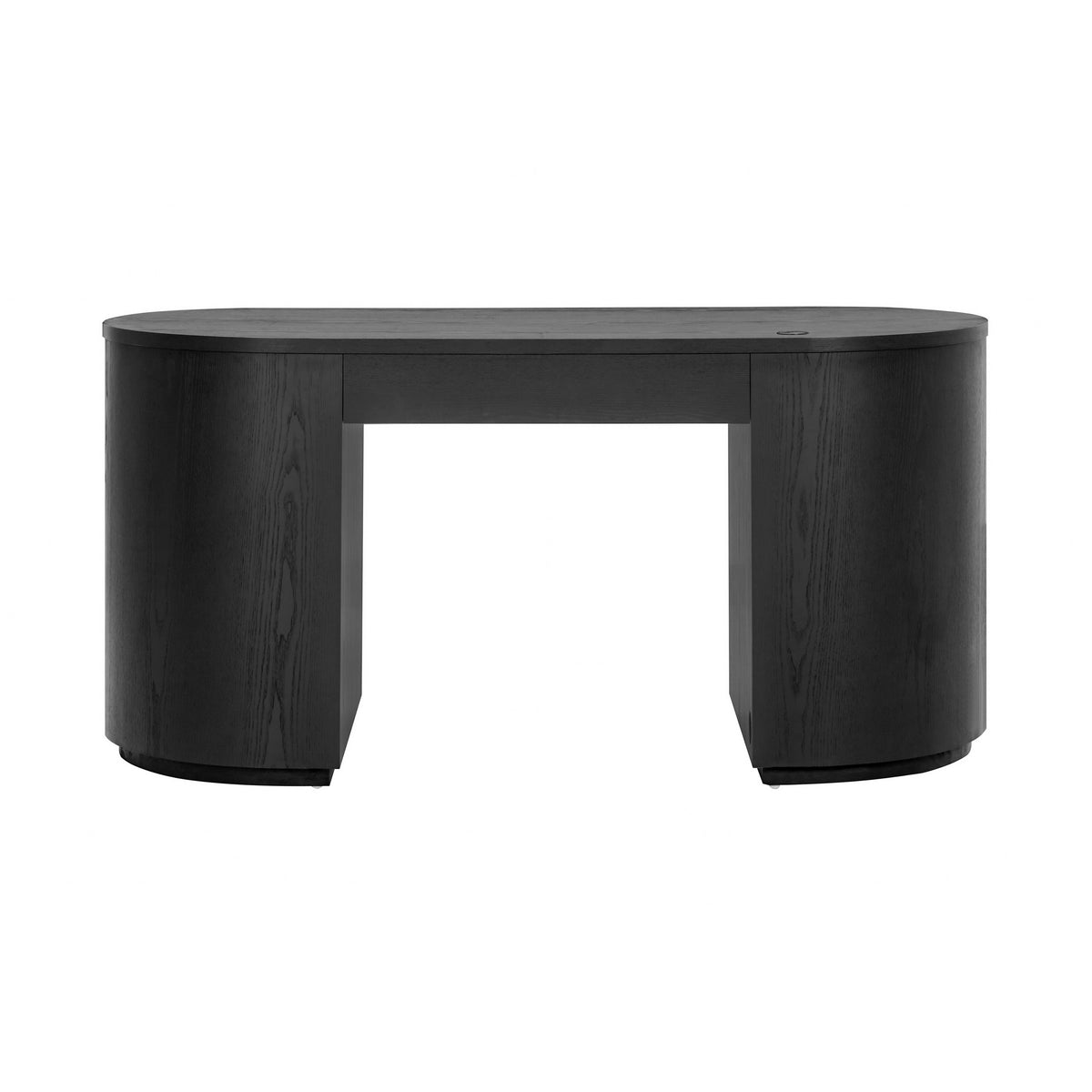 TOV Furniture Marlow Black Wood Executive Desk With Storage