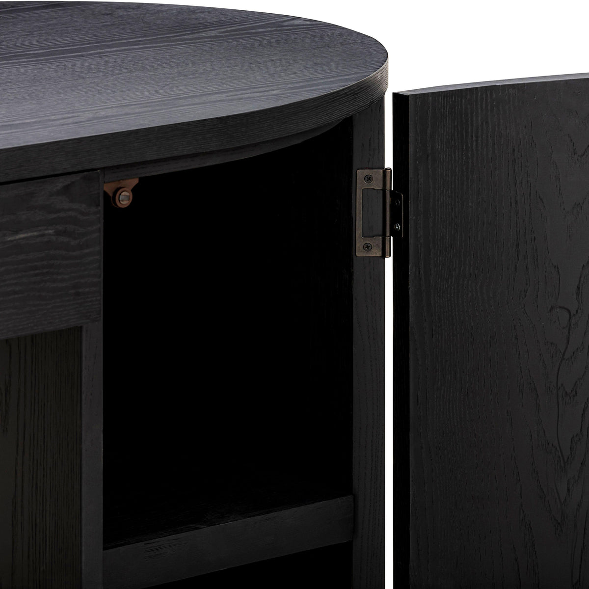 TOV Furniture Marlow Black Wood Executive Desk With Storage
