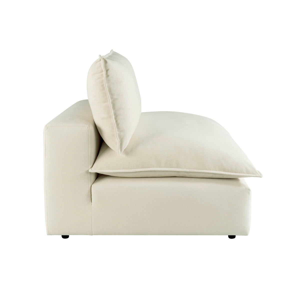 TOV Furniture Cali Natural Performance Modular Armless Chair