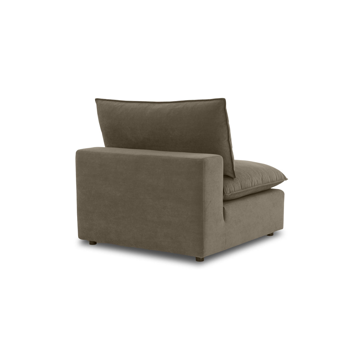 TOV Furniture Cali Chocolate Brown Performance Velvet Armless Chair