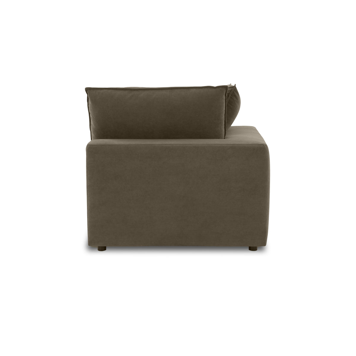 TOV Furniture Cali Chocolate Brown Performance Velvet Corner Chair