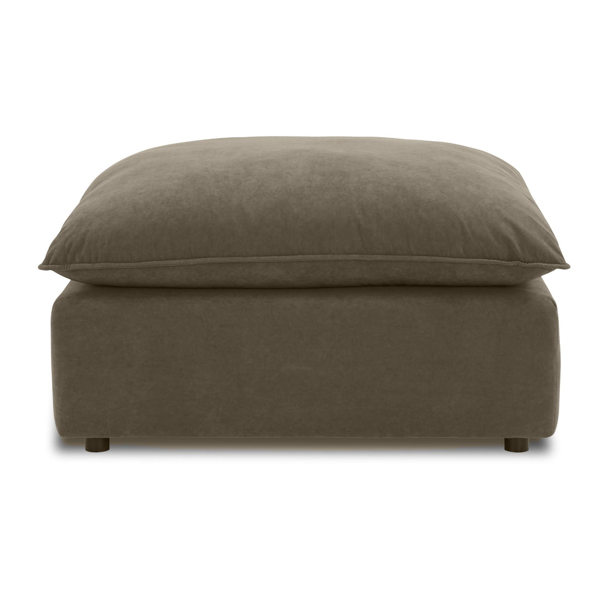 TOV Furniture Cali Chocolate Brown Performance Velvet Ottoman