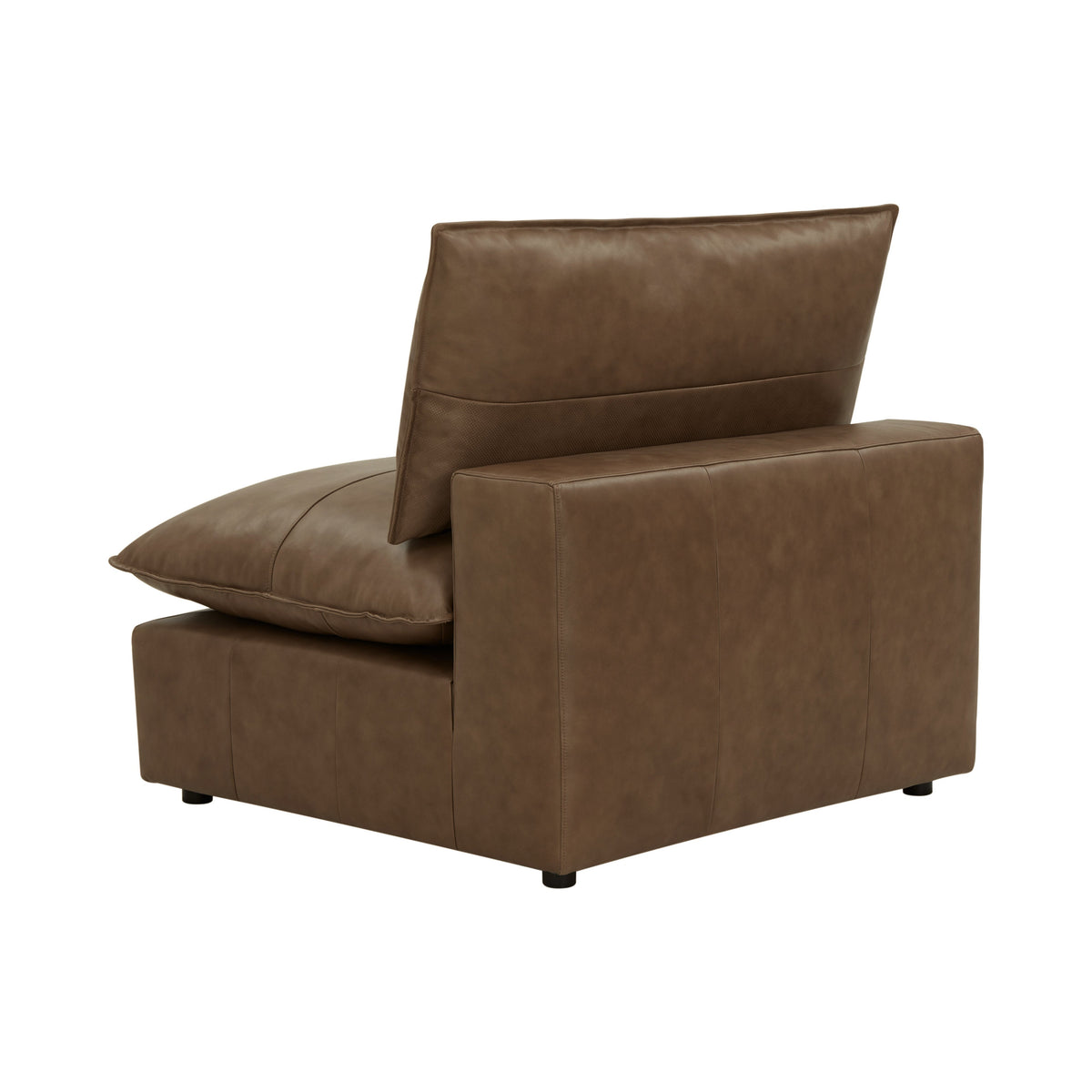 TOV Furniture Cali Brown Leather Modular Armless Chair