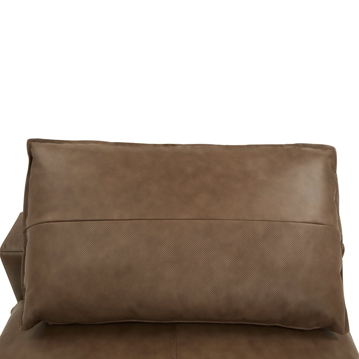 TOV Furniture Cali Brown Leather Modular Armless Chair