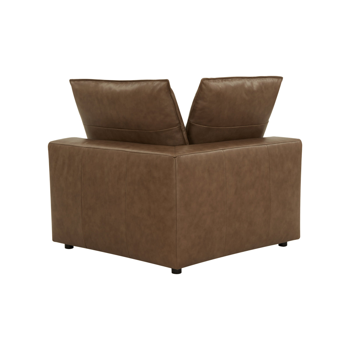TOV Furniture Cali Brown Leather Modular Corner Chair