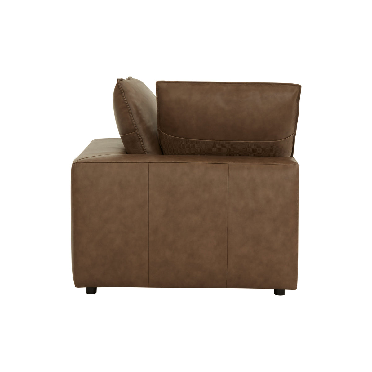 TOV Furniture Cali Brown Leather Modular Corner Chair