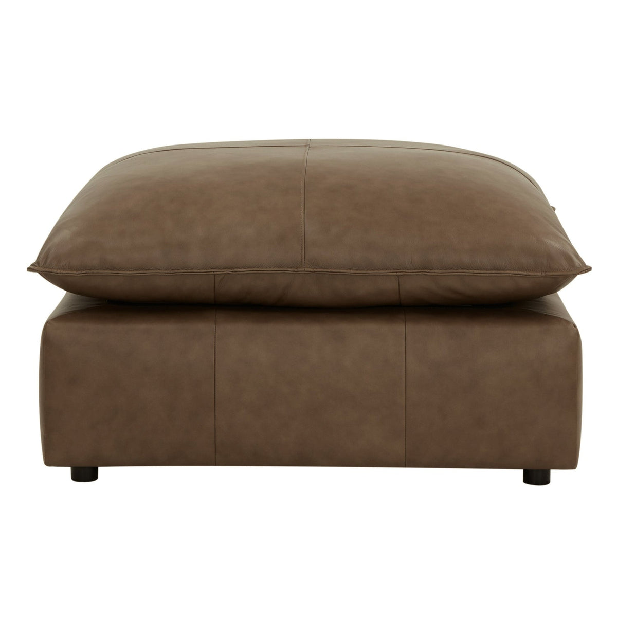 TOV Furniture Cali Brown Leather Ottoman