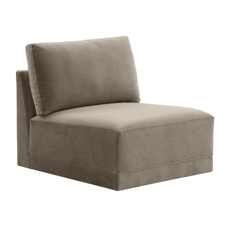 TOV Furniture Willow Velvet Armless Chair