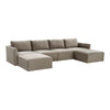 TOV Furniture Willow Velvet Modular U-Shape Sectional Sofa