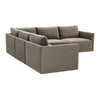 TOV Furniture Willow Velvet Modular L-Shape Sectional Sofa