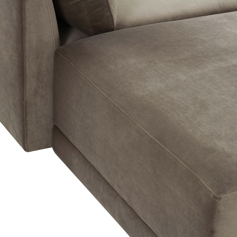 TOV Furniture Willow Velvet Modular LAF Sectional Sofa